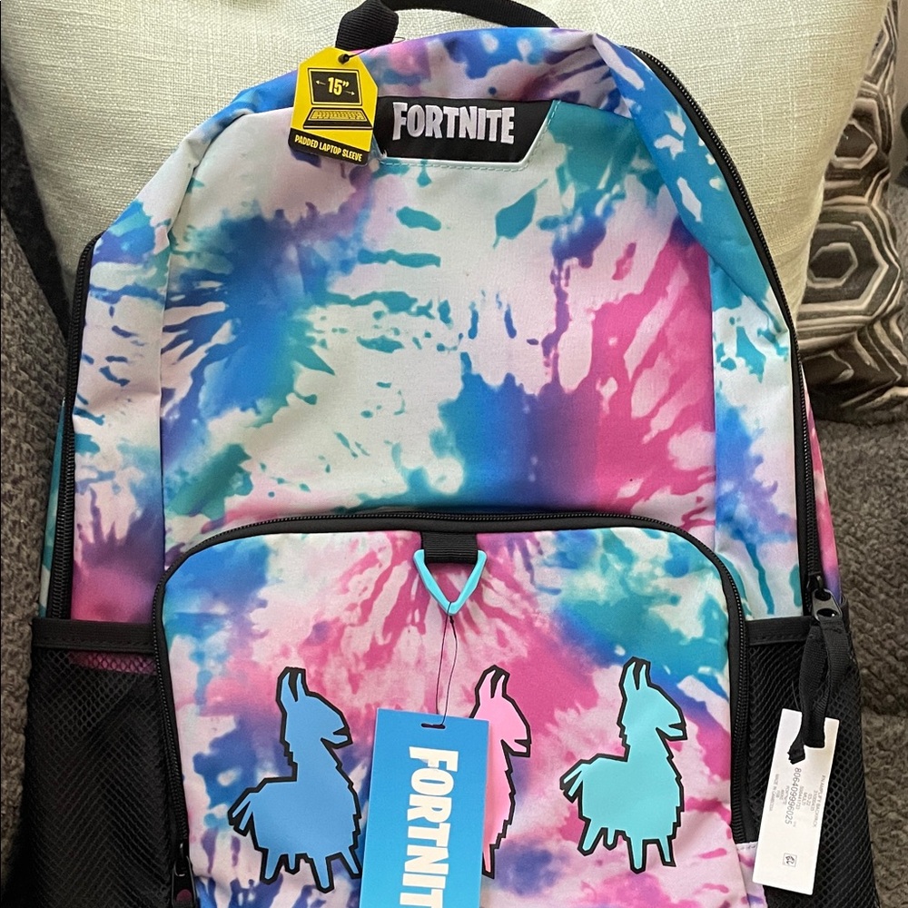Tie-Dye Kids Backpack Fortnite New With Tags
